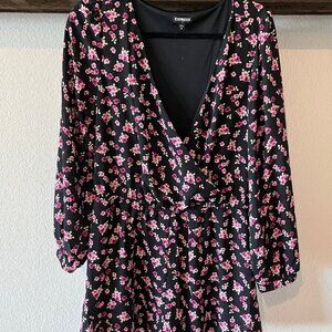 Express Floral Long Sleeve Romper